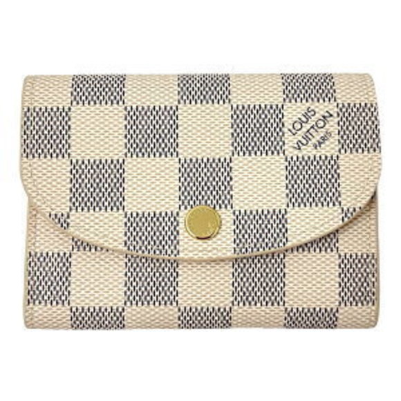 Louis Vuitton Wallet White Ballerine Rosalie Porte Rose Pink Monnaie Azur - Picture 1 of 8